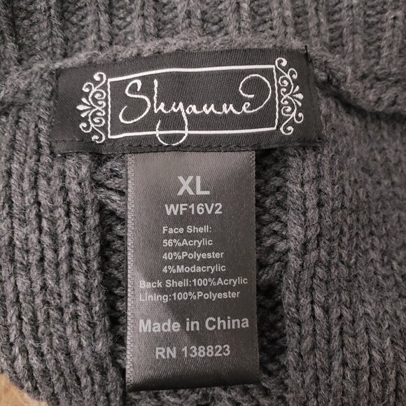 Shyanne XL Sweater Vest Faux Fur Beaded Embellished - Picture 11 of 11